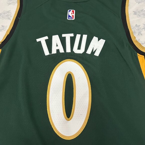 NBA Regata Nba Boston Celtics Verde Diamante Tatum #0 Jersey - Picture 4 of 6